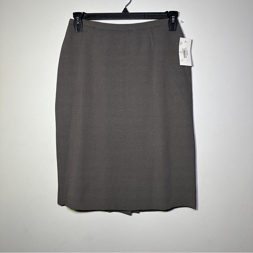 Anne Klein Career Charcoal Pencil Skirt Size 8 Classic Timeless Office